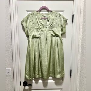 Green babydoll dress